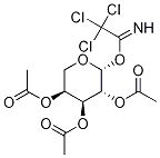 2,3,4-Tri-O-acetyl-beta-L-arabinopyranosyl 2,2,2-TrichloroacetiMidate Struktur