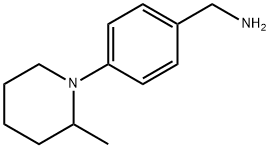 1-[4-(2-methylpiperidin-1-yl)phenyl]methanamine Struktur