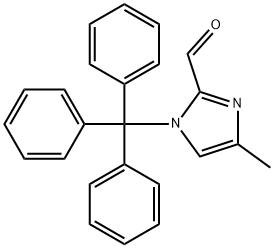 4-METHYL-1-TRITYL-1H-IMIDAZOLE-2-CARBALDEHYDE Struktur