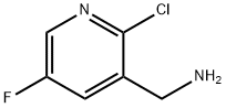 C-(2-Chloro-5-fluoro-pyridin-3-yl)-methylamine Struktur