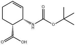 CIS-2-TERT-BUTOXYCARBONYLAMINO-CYCLOHEX-3-ENECARBOXYLIC ACID Struktur