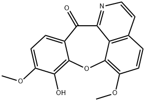 6,9-Dimethoxy-8-hydroxy-12H-[1]benzoxepino[2,3,4-ij]isoquinolin-12-one Struktur