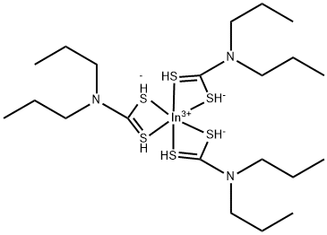 INDIUM DIISOPROPYLDITHIOCARBAMATE Struktur