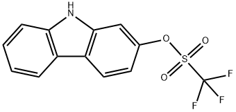 9H-CARBAZOL-2-YL TRIFLUOROMETHANESULFON& Struktur