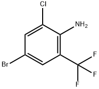 4-BROMO-2-CHLORO-6-(TRIFLUOROMETHYL)ANI& Struktur