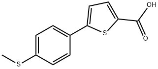 5-[4-(甲硫基)苯基]噻吩-2-甲酸, 870703-97-2, 結(jié)構(gòu)式