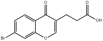 6-BROMOCHROMONE-3-PROPIONIC ACID Struktur