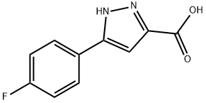 5-(4-FLUOROPHENYL)-1H-PYRAZOLE-3-CARBOXYLIC ACID Struktur