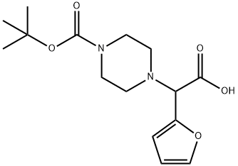 2-(4-BOC-PIPERAZIN-1-YL)-2-(FURAN-2-YL)& Struktur