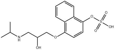 (+/-)-4Hydroxy Propranolol Sulfate Struktur