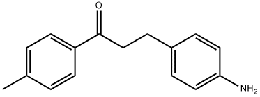 3-(4-aminophenyl)-1-(4-methylphenyl)-1-propanone Struktur