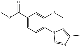 METHYL 3-METHOXY-4-(4-METHYL-1-IMIDAZOLYL)BENZOATE Struktur