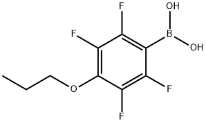 4-PROPOXY-2,3,5,6-TETRAFLUOROBENZENEBORONIC ACID Struktur