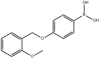 4-(2'-METHOXYBENZYLOXY)PHENYLBORONIC AC& Struktur