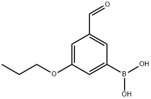 3-FORMYL-5-PROPOXYPHENYLBORONIC ACID Struktur