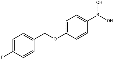 (4-((4-Fluorobenzyl)oxy)phenyl)boronic acid Struktur