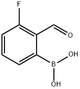 3-FLUORO-2-FORMYLPHENYLBORONIC ACID Structure