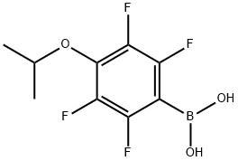 4-ISOPROPOXY-2,3,5,6-TETRAFLUOROBENZENEBORONIC ACID Struktur