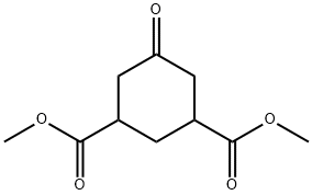 5-oxo-cyclohexane-1,3-dicarboxylic acid diMethyl ester Struktur