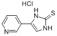 4-Pyridin-3-yl-1,3-dihydro-imidazole-2-thione  hydrochloride Struktur