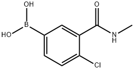 4-CHLORO-3-(N-METHYLCARBAMOYL)PHENYLBORONIC ACID Struktur