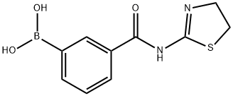 3-((4,5-DIHYDROTHIAZOL-2-YL)CARBAMOYL)PHENYLBORONIC ACID Struktur