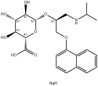 (S)-Propranolol β-D-Glucuronide Sodium Salt Struktur