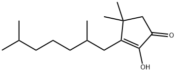 3-(2,6-DIMETHYLHEPTYL)-2-HYDROXY-4,4-DIMETHYLCYCLOPENT-2-ENONE Struktur