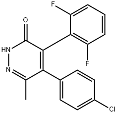 5-(4-Chloro-phenyl)-4-(2,6-difluoro-phenyl)-6-methyl-pyridazin-3-ol Struktur