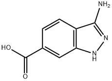 3-amino-1H-indazole-6-carboxylic acid Struktur