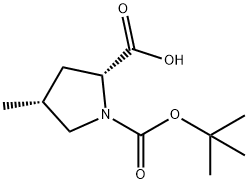 (4R)-1-BOC-4-METHYL-D-PROLINE
 Structure