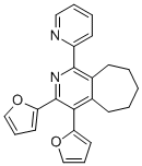 3,4-DI(FURAN-2-YL)-1-(PYRIDIN-2-YL)-6,7,8,9-TETRAHYDRO-5H-CYCLOHEPTA[C]PYRIDINE Struktur