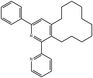 3-PHENYL-1-(PYRIDIN-2-YL)-5,6,7,8,9,10,11,12,13,14-DECAHYDROCYCLODODECA[C]PYRIDINE Struktur