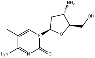 3'-Amino-2',3'-dideoxy-5-methylcytidine Struktur