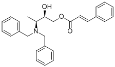 3-PHENYLACRYLIC ACID (2R,3S)-3-DIBENZYLAMINO-2-HYDROXYBUTYL ESTER Struktur