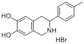 6,7-Dihydroxy-3-(4-tolyl)-1,2,3,4-tetrahydroisoquinoline hydrobromide Struktur