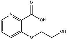 3-(2-hydroxyethoxy)-2-Pyridinecarboxylic acid (HCl salt) Struktur