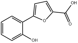 5-(2-Hydroxyphenyl)-furan-2-carboxylic acid Struktur