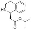 1-Isoquinolineacetic  acid,1,2,3,4-tetrahydro-,1-methylethyl  ester,(1R)- Struktur