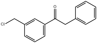 1-(3-CHLOROMETHYLPHENYL)-2-PHENYLETHANONE Struktur