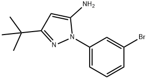 2-(3-BROMO-PHENYL)-5-TERT-BUTYL-2H-PYRAZOL-3-YLAMINE Struktur