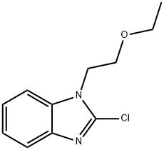 1H-BENZIMIDAZOLE,2-CHLORO-1-(2-ETHOXYETHYL) Struktur