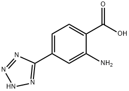 2-AMINO-4-(1H-TETRAZOL-5-YL)BENZOIC ACID Struktur