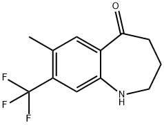 5H-1-Benzazepin-5-one, 1,2,3,4-tetrahydro-7-Methyl-8-(trifluoroMethyl)- Struktur