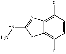 4,7-DICHLORO-2(3H)-BENZOTHIAZOLONEHYDRAZONE Struktur