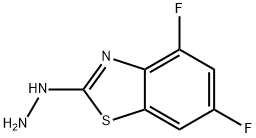 4,6-DIFLUORO-2(3H)-BENZOTHIAZOLONEHYDRAZONE Struktur