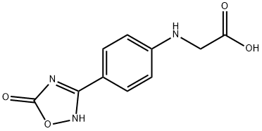 N-[4-(5-OXO-4,5-DIHYDRO-1,2,4-OXADIAZOL-3-YL)PHENYL]GLYCINE Struktur