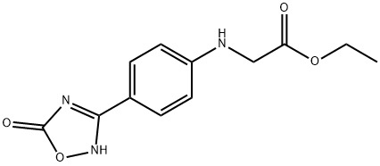 ethyl 2-{[4-(5-oxo-4,5-dihydro-1,2,4-oxadiazol-3-yl)phenyl]aMino}acetate Struktur