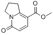 5-Oxo-1,2,3,5-tetrahydro-indolizine-8-carboxylic acid methyl ester Struktur