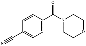 4-(MORPHOLIN-4-YLCARBONYL)BENZONITRILE Struktur